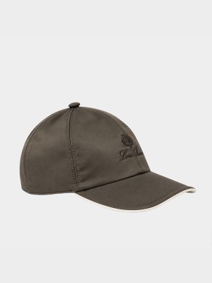 Зелена нейлонова кепка Loro Piana
