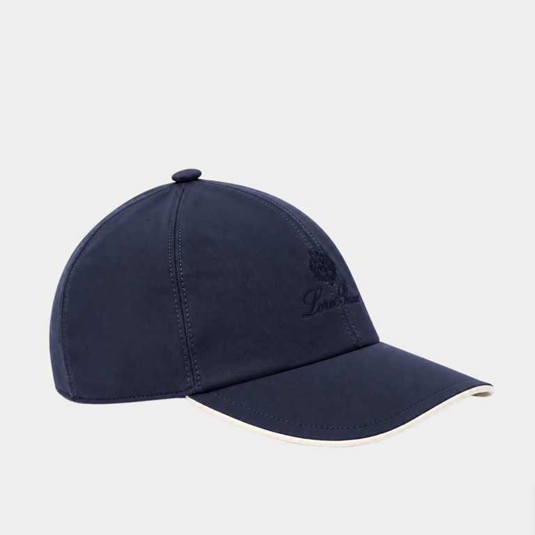 Синя нейлонова кепка Loro Piana