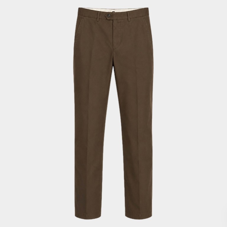 Коричневі бавовняні штани Loro Piana