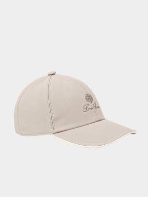 Молочна нейлонова кепка Loro Piana