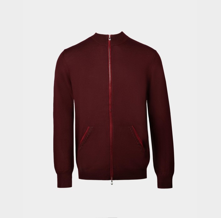 Бордовий чоловічий  кардиган