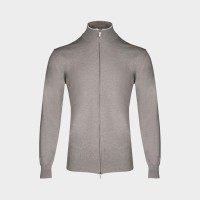 Кардиган на молнії сірий 