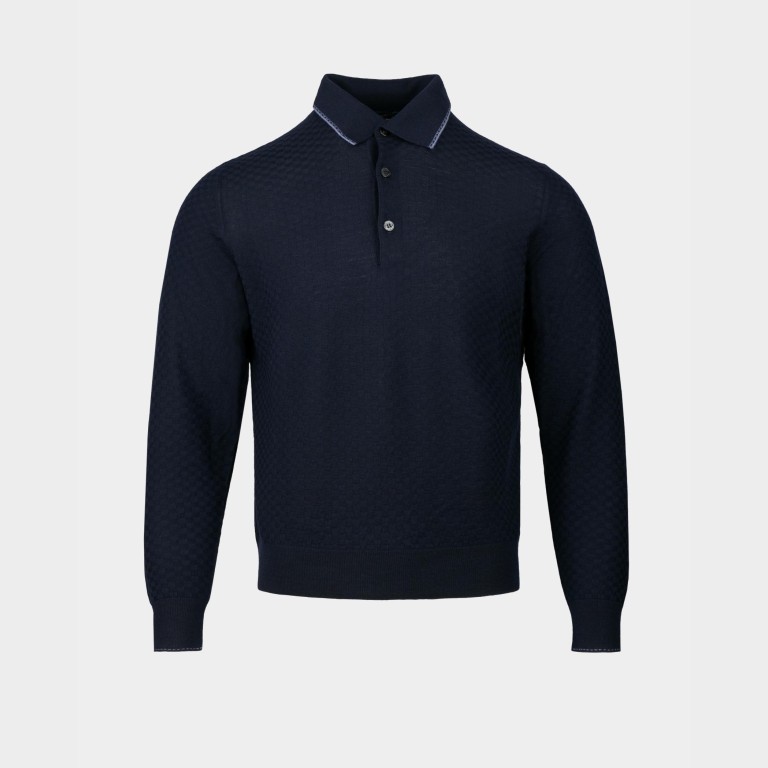 Синє чоловіче поло