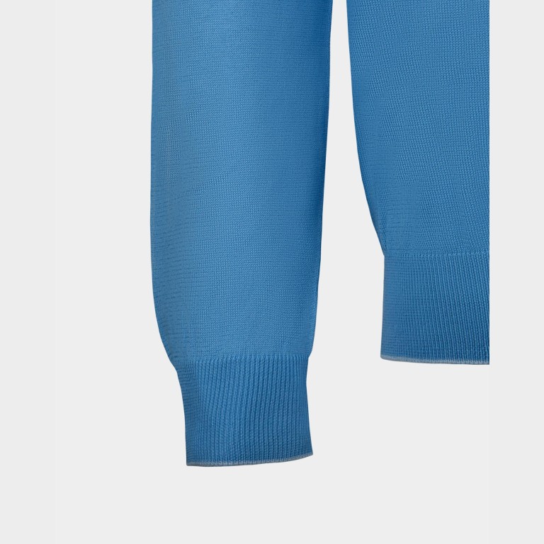 Блакитний чоловічий джемпер