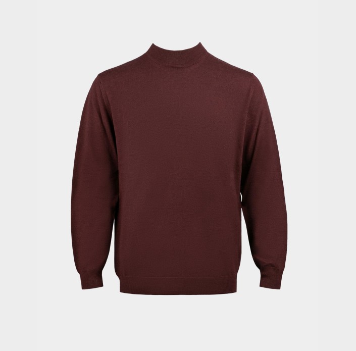 Бордовий чоловічий светр