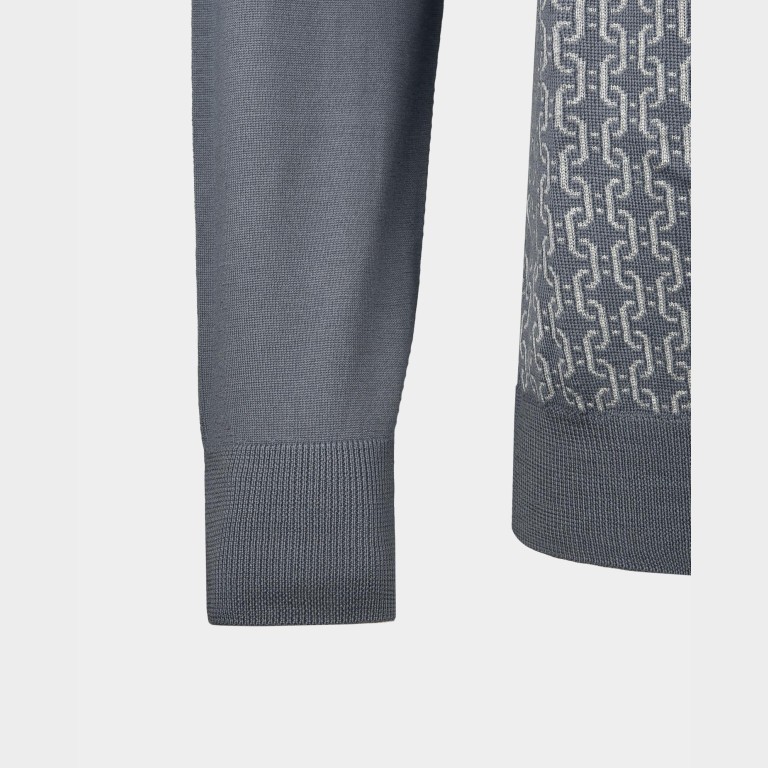 Сірий чоловічий гольф