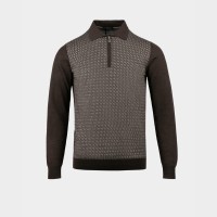 Коричневое мужское поло Коричневое мужское поло