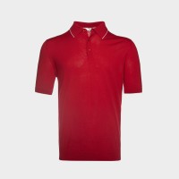 Трикотаж літній на ґудзиках червоний  