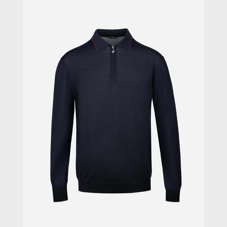 Синє чоловіче поло