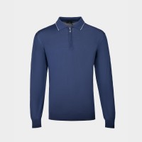 Синє чоловіче поло светр Синє чоловіче поло светр