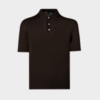 Трикотаж коричневий на ґудзиках Трикотаж коричневий на ґудзиках