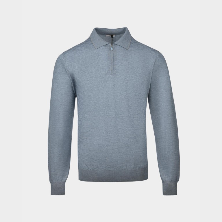 Блакитне чоловіче поло